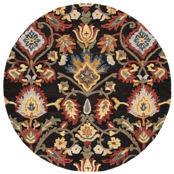 Tufted Wool Area Rug – Luxurious Floral Design