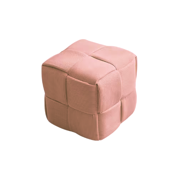 Blush Corduroy Ottoman – Stylish, Comfortable, and Durable for Any Space