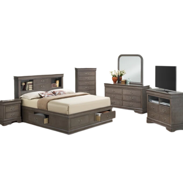 Wooden Bookcase Storage Twin Bed – Space-Saving Design with Stylish Shelving
