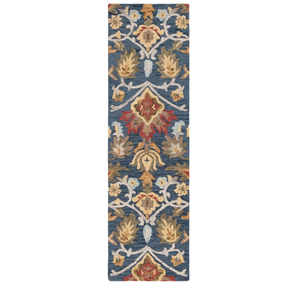 Tufted Wool Area Rug – Luxurious Floral Design
