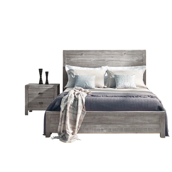 Stylish Wooden Twin 2-Piece Bedroom Set: Elegant Design for Cozy and Functional Spaces