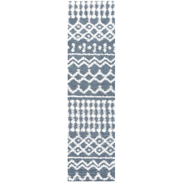Soft Cozy Woven Shag Bohemian Tribal Area Rug