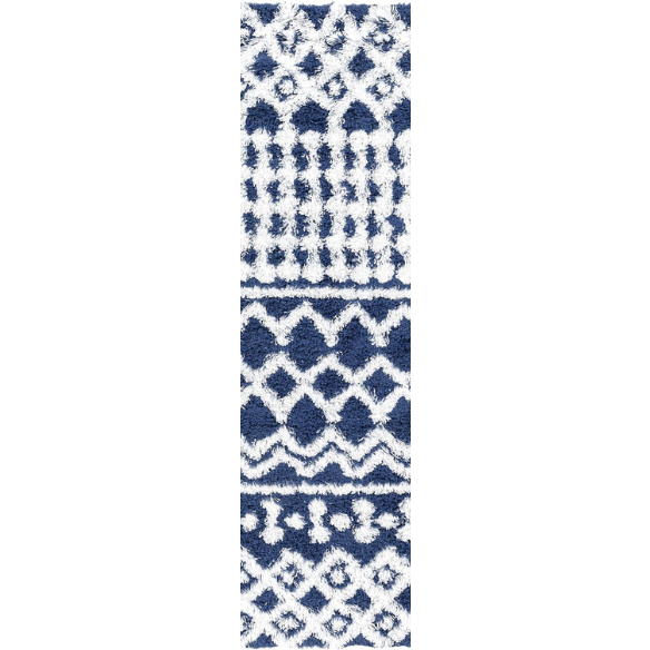 Soft Cozy Woven Shag Bohemian Tribal Area Rug