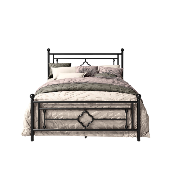 Durable Metal Platform Bed – Full Double Size with Sturdy Frame and Modern Design