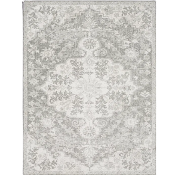 Timeless Traditional Woven Area Rug – Machine-Woven Polypropylene, Medium Pile, Durable and Easy to Clean