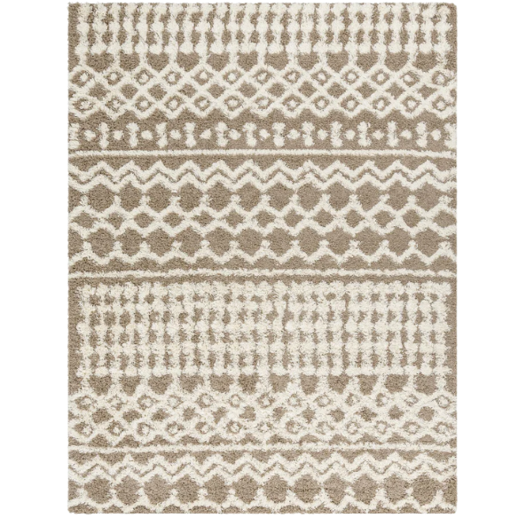 Soft Cozy Woven Shag Bohemian Tribal Area Rug