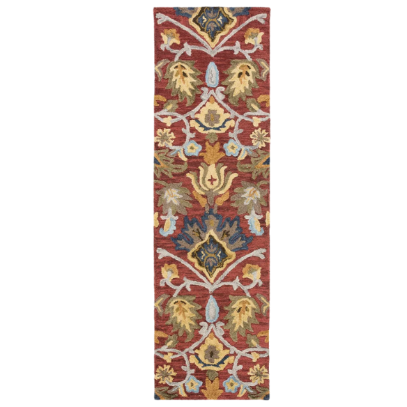 Tufted Wool Area Rug – Luxurious Floral Design