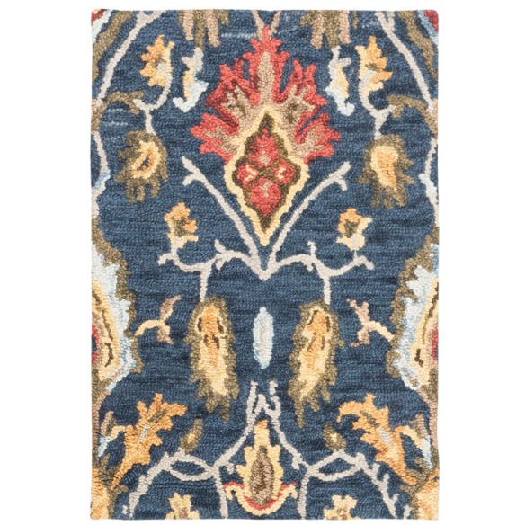 Tufted Wool Area Rug – Luxurious Floral Design
