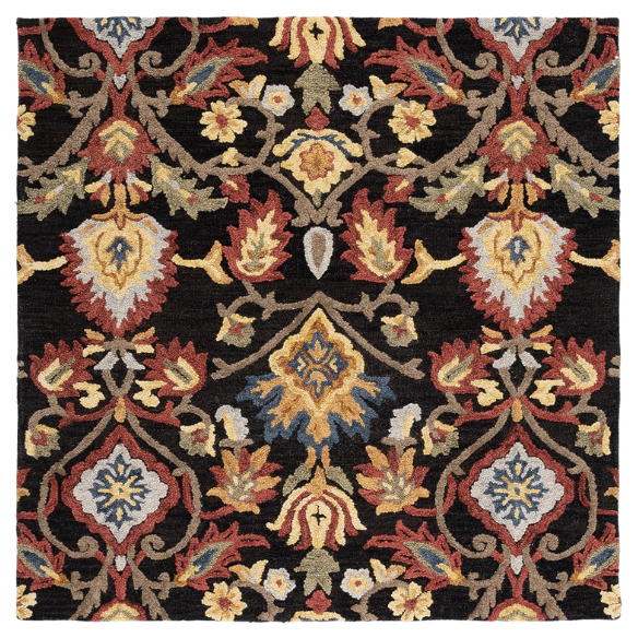 Tufted Wool Area Rug – Luxurious Floral Design