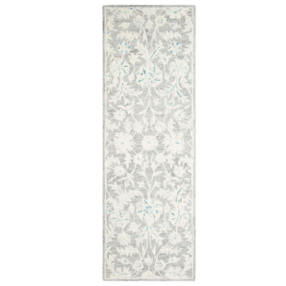 Tufted Wool Area Rug – Luxurious Floral Design