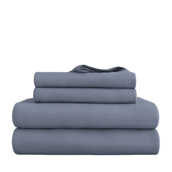 Stone Deep Pocket Microfiber Sheet Set – 4-Piece Soft, Wrinkle-Free Bedding with Pillowcases
