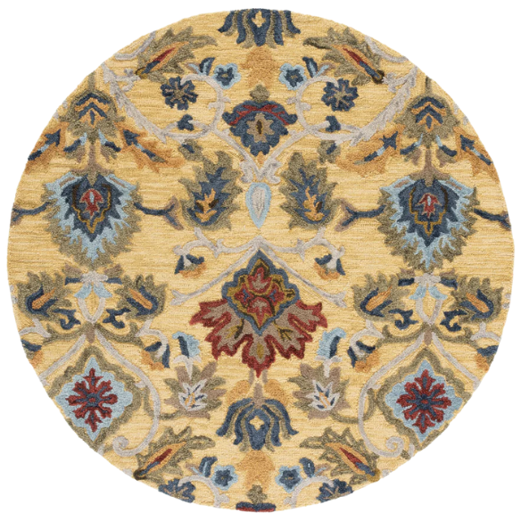 Tufted Wool Area Rug – Luxurious Floral Design