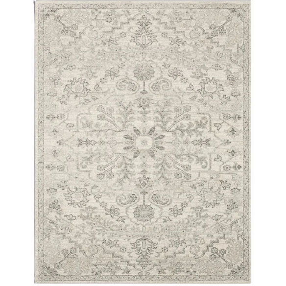 Timeless Traditional Woven Area Rug – Machine-Woven Polypropylene, Medium Pile, Durable and Easy to Clean