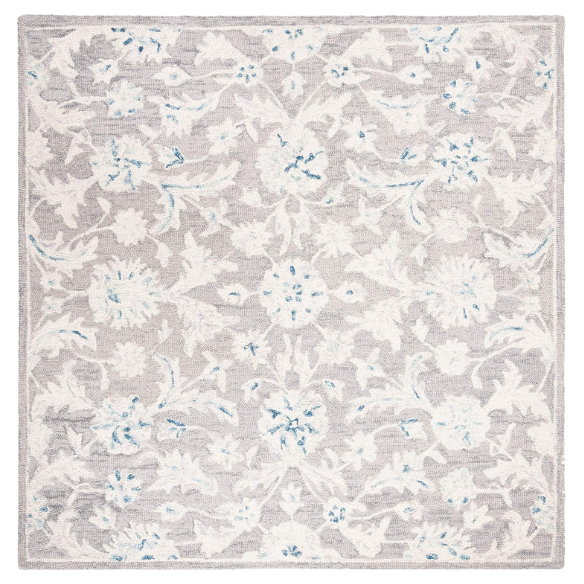 Tufted Wool Area Rug – Luxurious Floral Design
