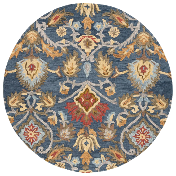 Tufted Wool Area Rug – Luxurious Floral Design