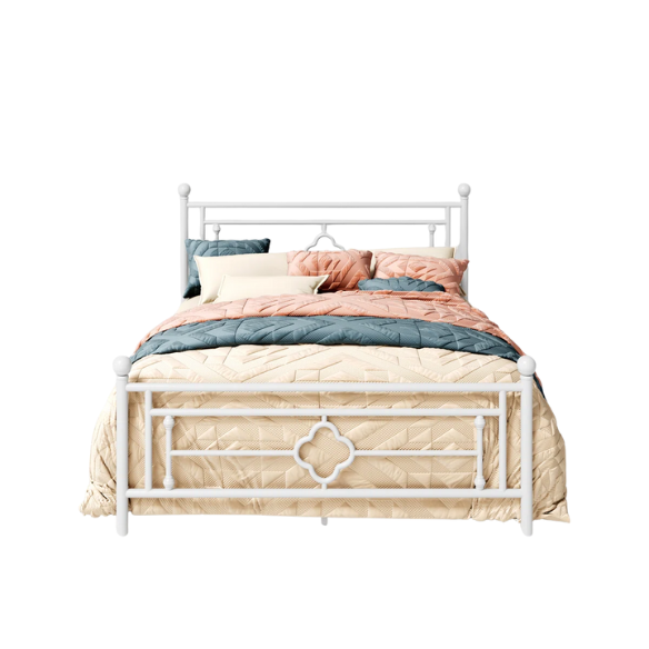 Durable Metal Platform Bed – Full Double Size with Sturdy Frame and Modern Design