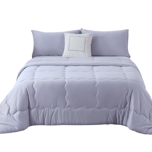 Luxurious Reversible King Size Comforter Set – Ultra-Soft and Warm with Cozy Breathable Fabric, Includes Down Alternative Quilt and 2 Pillow Shams