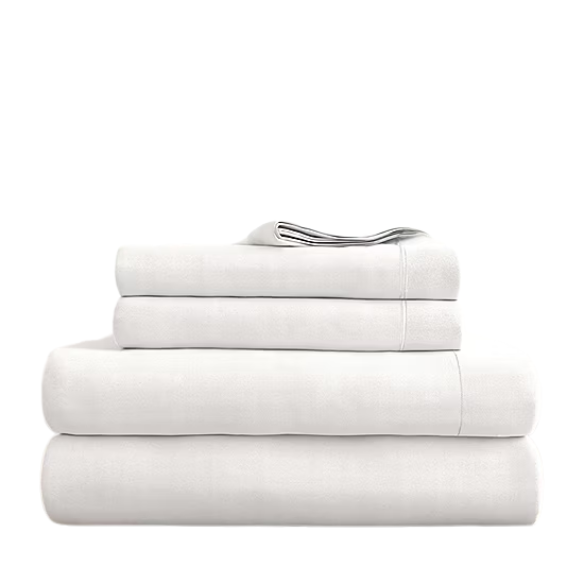 White Deep Pocket Microfiber Sheet Set – 4-Piece Soft, Wrinkle-Free Bedding with Pillowcases