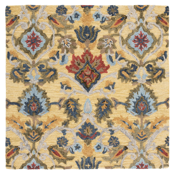 Tufted Wool Area Rug – Luxurious Floral Design