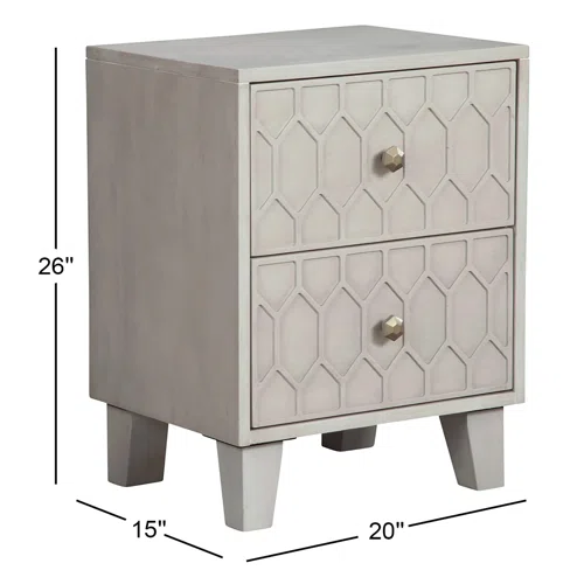 Modern Panel Configurable Bedroom Set with Honeycomb Design Headboard – Stylish and Contemporary with Sleek Lines and Sophisticated Appeal