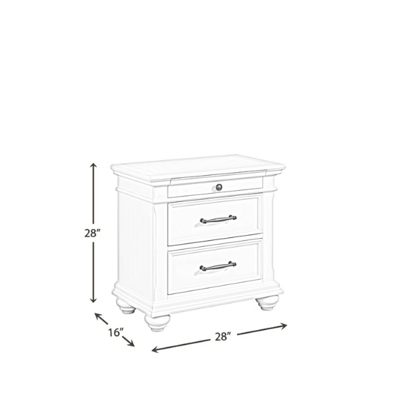 Classic & Functional King Size 5-Piece Bedroom Set: Solid Poplar & Engineered Wood Construction