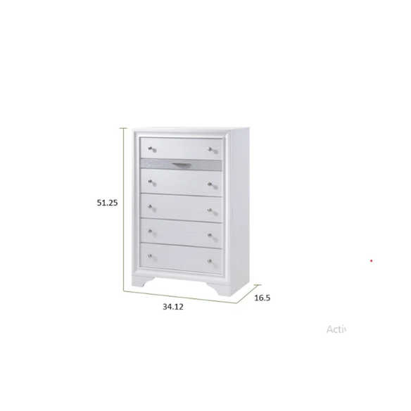 Minimalist Elegance Platform 5-Piece Queen Bedroom Set – Stylish, Cozy, and Tastefully Adorned