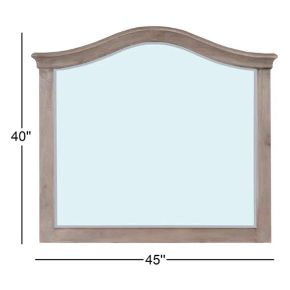 Rustic Charm Meets Chic Elegance: Solid Wood Platform King Size Bedroom Set with Scalloped Edges, Weathered White Wash Finish, Unique Grain Patterns, Angled Feet, and Oil-Rubbed Bronze Drawer Pulls
