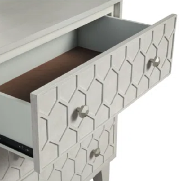 Modern Panel Configurable Bedroom Set with Honeycomb Design Headboard – Stylish and Contemporary with Sleek Lines and Sophisticated Appeal