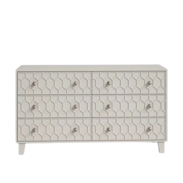 Modern Panel Configurable Bedroom Set with Honeycomb Design Headboard – Stylish and Contemporary with Sleek Lines and Sophisticated Appeal