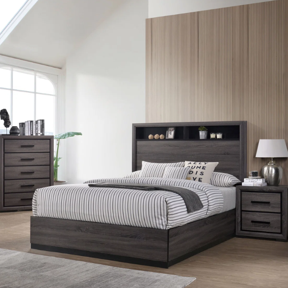Modern Dark Grey 3-Piece Queen Bedroom Set – Sleek Contemporary Style with Timeless Appeal