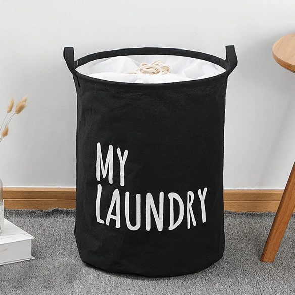 Foldable Drawstring Laundry Basket – Large Capacity Waterproof Storage for Clothes, Home, Bathroom, and Children's Toys