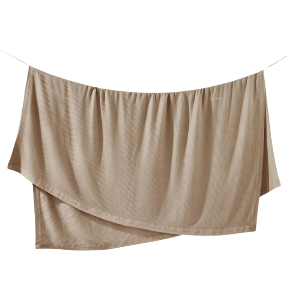 Khaki Egyptian Cotton Quilted Blanket – Soft, Breathable & All-Season Luxury Comfort