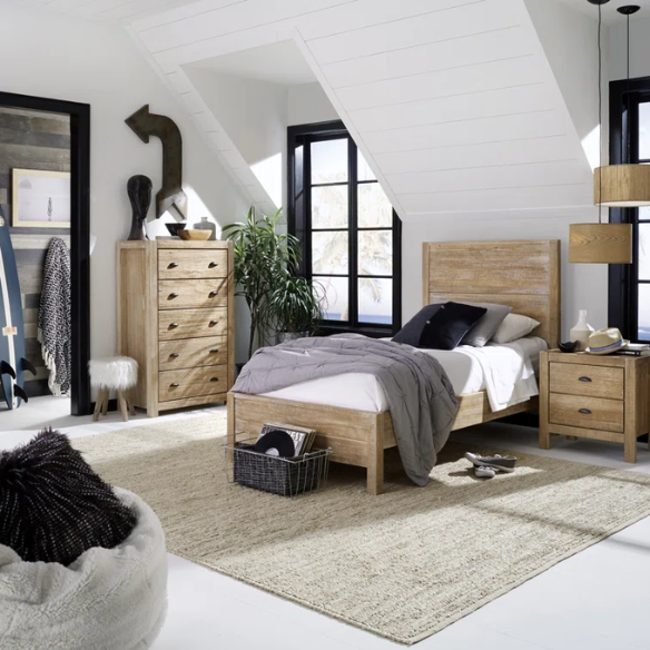 Rustic Solid Wood 3-Piece Twin Bedroom Set – Timeless Design & Durable Craftsmanship