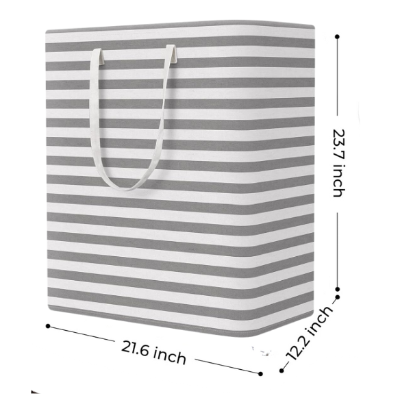 Waterproof Fabric Laundry Basket – Large Capacity Foldable Storage Box for Clothes and Sundries, Simple and Stylish Design