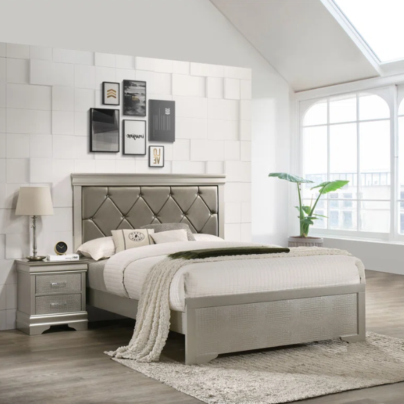 Glamour Bedazzled 5-Piece Twin Bedroom Set – Sparkling Elegance & Luxe Design