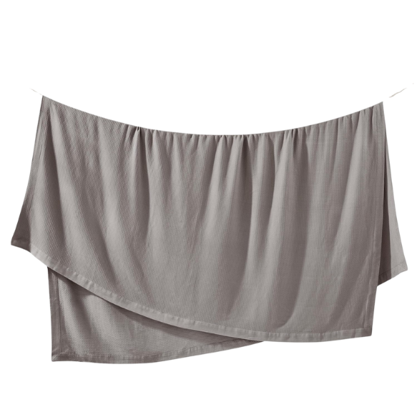 Grey Egyptian Cotton Quilted Blanket – Soft, Breathable & All-Season Comfort