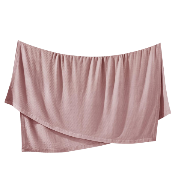 Dust Rose Egyptian Cotton Quilted Blanket – Soft, Breathable & All-Season Comfort