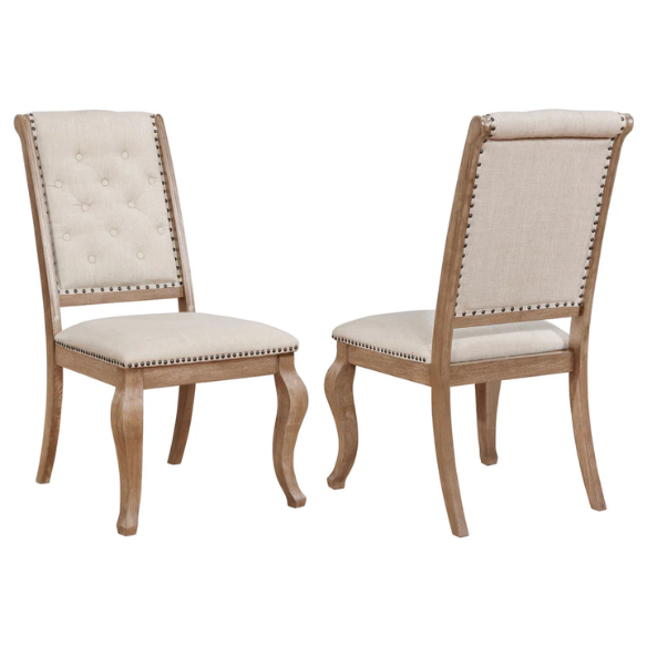Modern Upholstered Dining Chairs with Cushioned Seats (Set of 2) – Stylish and Comfortable Seating for Kitchen or Dining Room