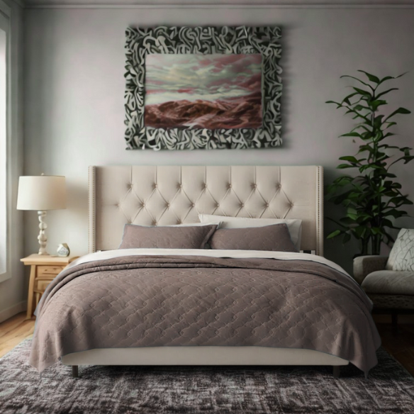 Timeless Upholstered Wingback King Size Bed with Button Tufting and Nailhead Trim