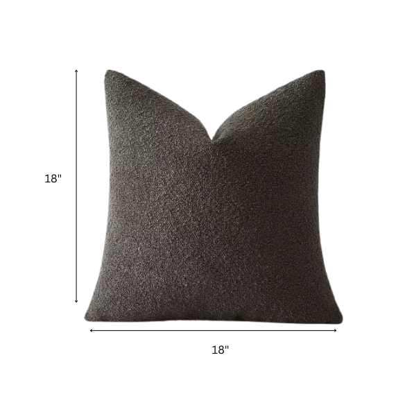 Textured Boucle Throw Pillow Covers | Stylish Solid Accent Pillow Cases for Couch, Chair, and Sofa | Elegant Home Decor for Bedroom and Living Room
