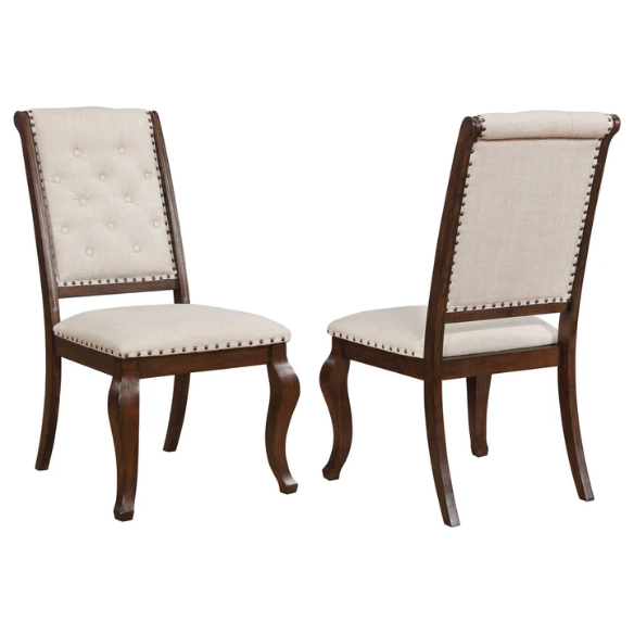 Modern Upholstered Dining Chairs with Cushioned Seats (Set of 2) – Stylish and Comfortable Seating for Kitchen or Dining Room