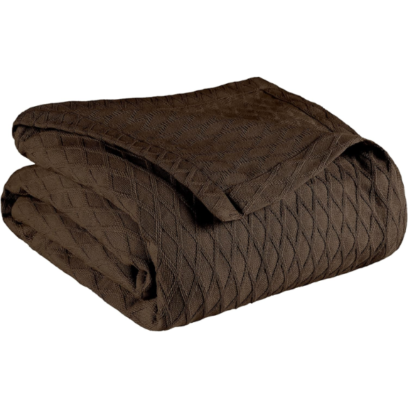 Brown Weave Cotton Blanket – Luxurious, Soft & Breathable All-Season Comfort