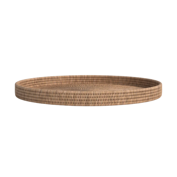 Wicker Serving Tray – Coastal-Inspired, Natural Rattan Design for Dining & Decor