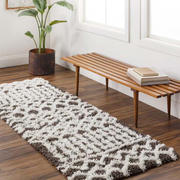 Soft Cozy Woven Shag Bohemian Tribal Area Rug