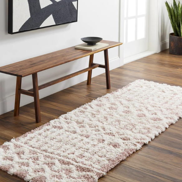 Soft Cozy Woven Shag Bohemian Tribal Area Rug