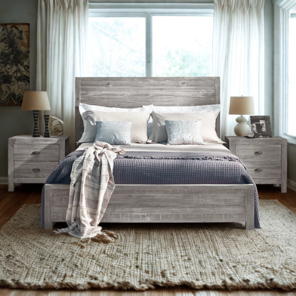 Stylish Wooden Twin 2-Piece Bedroom Set: Elegant Design for Cozy and Functional Spaces