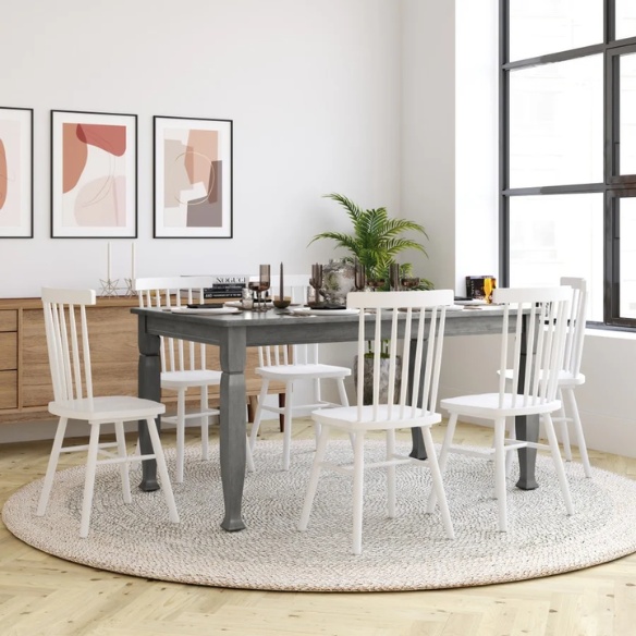 Classic Wood Dining Table with Sculpted Decorative Legs – Timeless Elegance & Durability for Every Dining Occasion