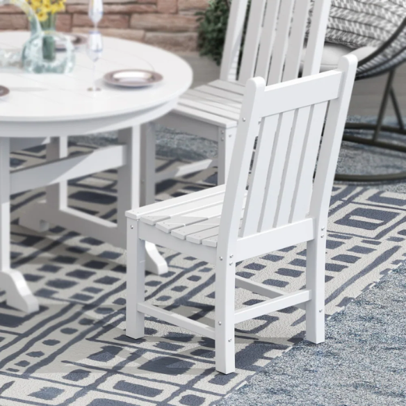 All-Weather Outdoor Patio Dining Chair with Arms – Durable HDPE Construction for Long-Lasting Comfort and Style