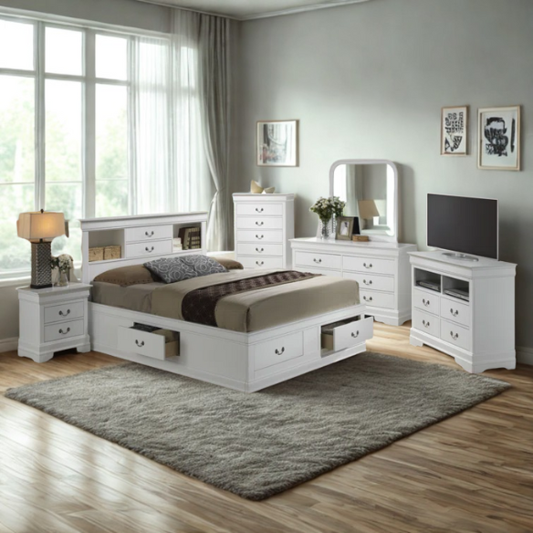 Wooden Bookcase Storage Twin Bed – Space-Saving Design with Stylish Shelving
