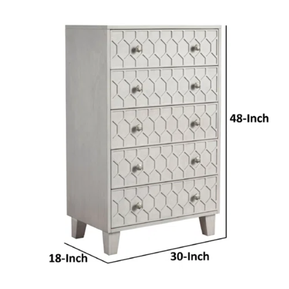 Modern Panel Configurable Bedroom Set with Honeycomb Design Headboard – Stylish and Contemporary with Sleek Lines and Sophisticated Appeal
